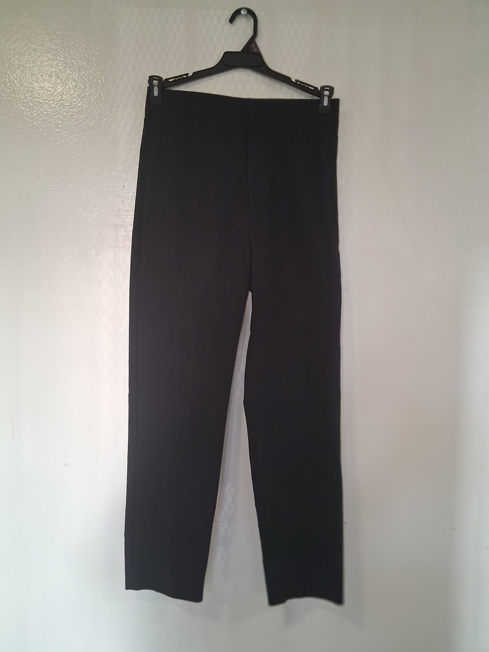 Zara Black Ankle-Length Straight Pants